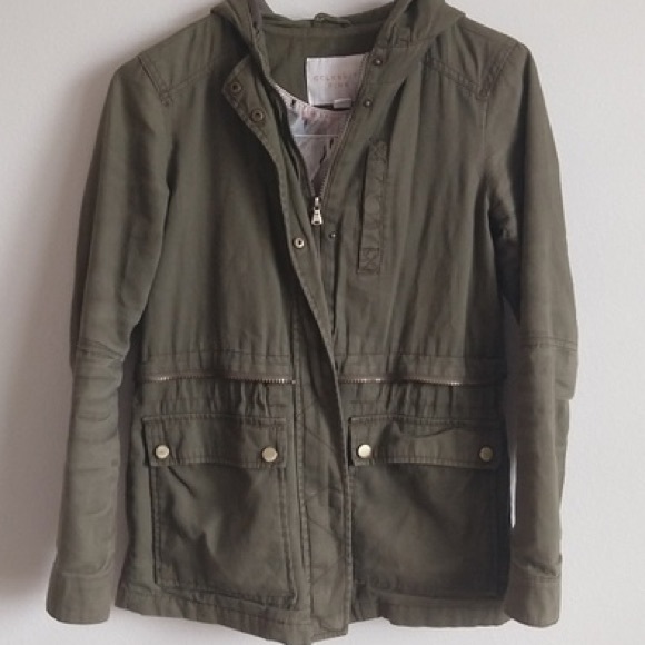 Celebrity Pink Jackets & Blazers - EUC Celebrity Pink green utility jacket, medium